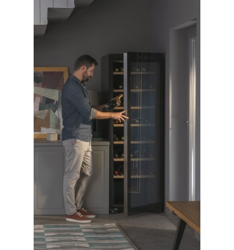 Haier Wine cellar WS171GA Compressor wine cooler Freestanding Black 171 bottle(s)