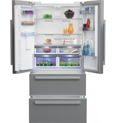 Beko GNE60530DXN side-by-side refrigerator Freestanding 530 L F Silver, Stainless steel