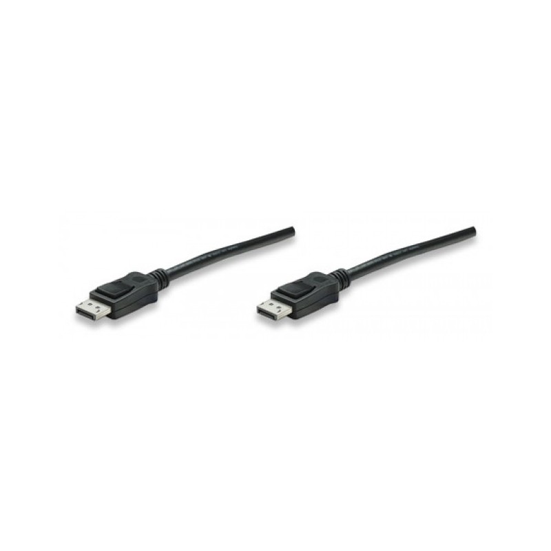 Techly 1m DisplayPort M M Negro