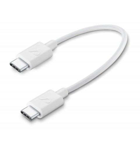 Cellularline USBDATACTRUSBC2C USB Kabel 0,15 m USB C Weiß