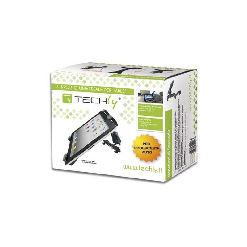 Techly I-TABLET-CAR2 support Support passif Tablette UMPC Noir