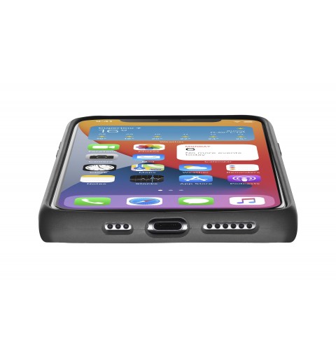 Cellularline Sensation - iPhone 12 12 Pro Custodia in silicone soft touch Nero