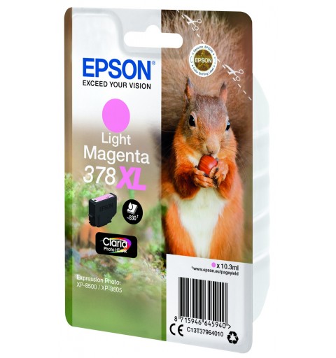 Epson Squirrel Singlepack Light Magenta 378XL Claria Photo HD Ink