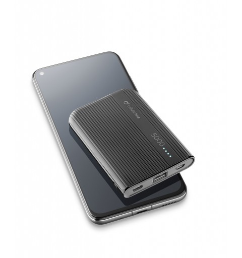 Cellularline FREEPPT5USBCK batería externa Polímero de litio 5000 mAh Negro, Gris