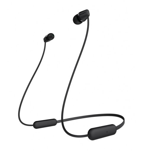 Sony WI-C200 Kopfhörer Kabellos im Ohr, Nackenband Anrufe Musik Bluetooth Schwarz