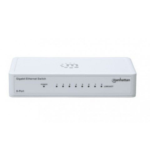 Manhattan 560702 switch Gigabit Ethernet (10 100 1000) Blanco