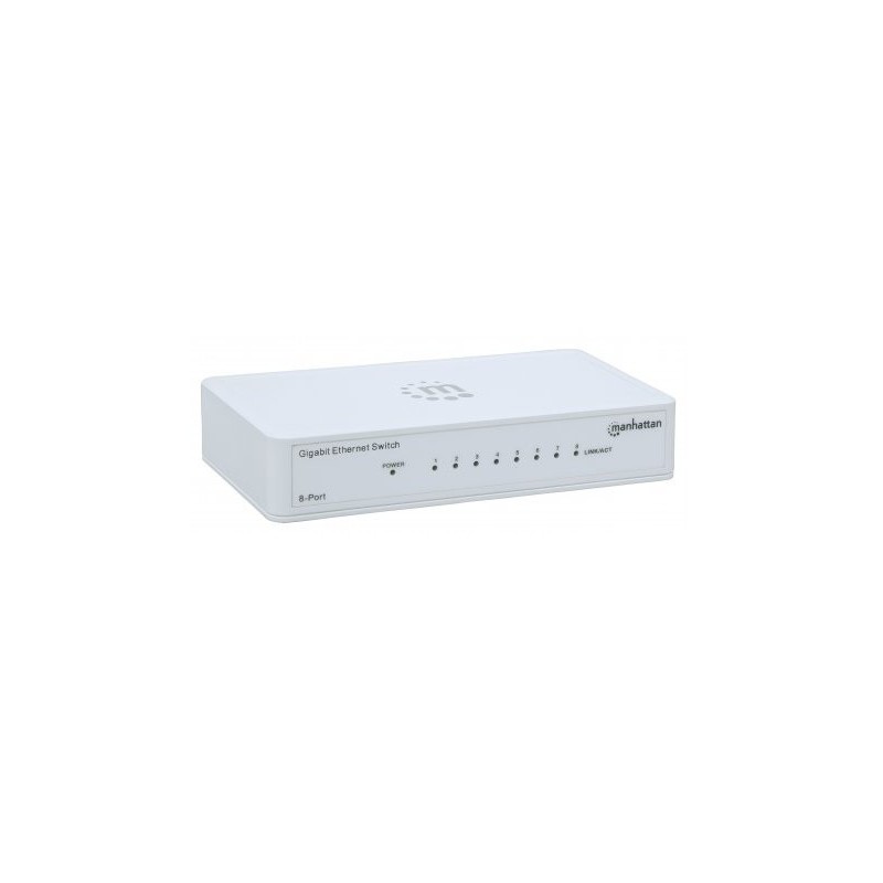 Manhattan 560702 switch Gigabit Ethernet (10 100 1000) Blanco