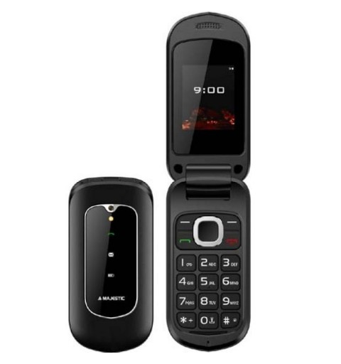 New Majestic Skill 4,5 cm (1.77") 78 g Noir Téléphone pour seniors