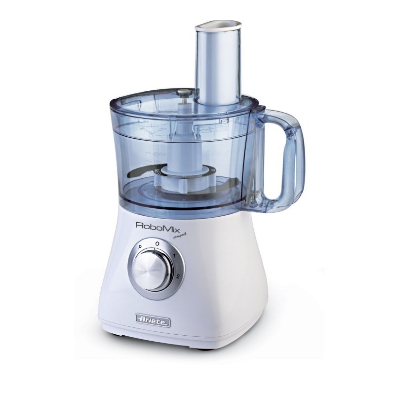 Ariete RoboMix Compact food processor 500 W 1.2, 2 Silver, Translucent, White