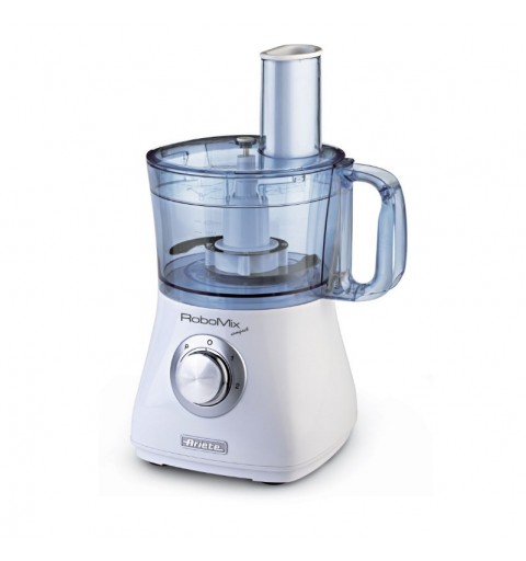 Ariete RoboMix Compact food processor 500 W 1.2, 2 Silver, Translucent, White