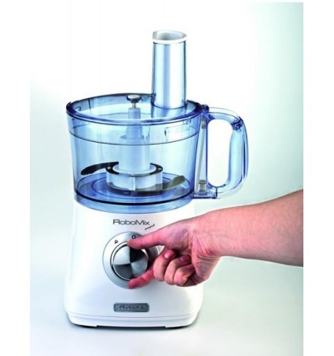 Ariete RoboMix Compact food processor 500 W 1.2, 2 Silver, Translucent, White