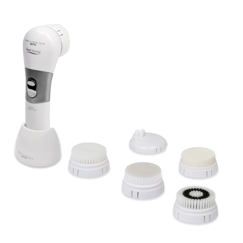 Bellissima Face Cleansing Vibrating brush Silver, White Battery