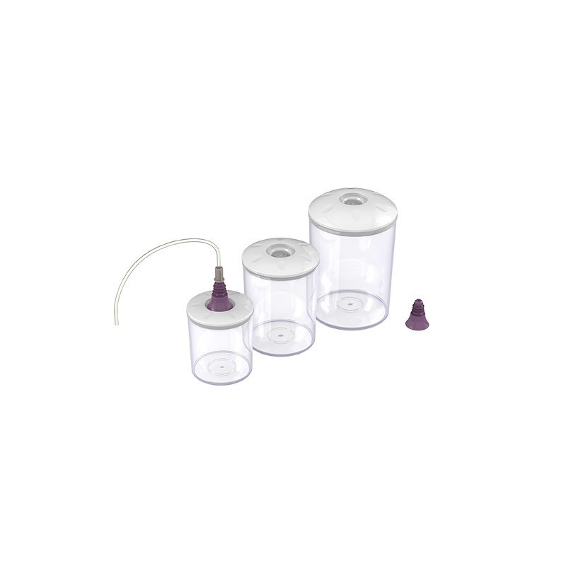 Magic Vac ACO1182 boîte hermétique alimentaire Rond Régler 5,25 L Transparent 3 pièce(s)