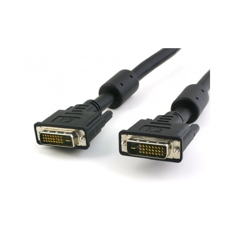 Techly 15m DVI-D câble DVI Noir