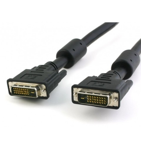 Techly 15m DVI-D cable DVI Negro