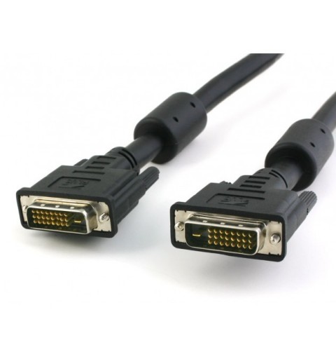 Techly 15m DVI-D DVI-Kabel Schwarz