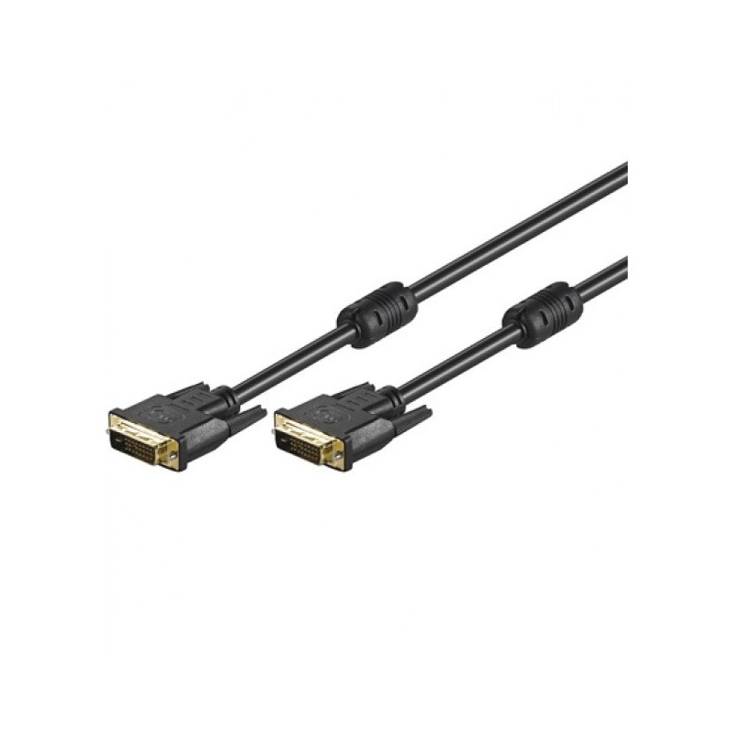 Techly 15m DVI-D cable DVI Negro