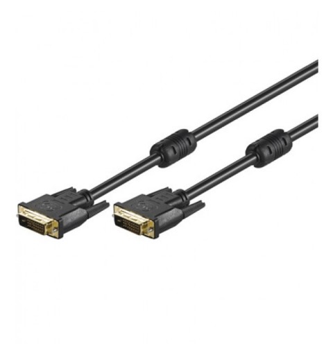 Techly 15m DVI-D DVI-Kabel Schwarz