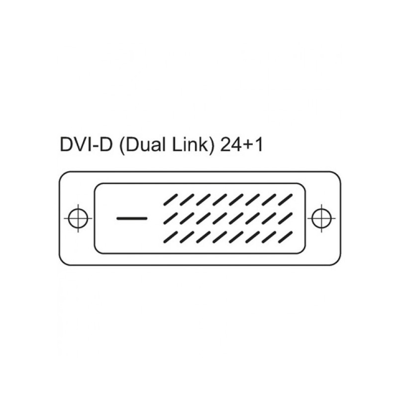Techly 15m DVI-D DVI-Kabel Schwarz