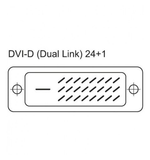 Techly 15m DVI-D DVI-Kabel Schwarz