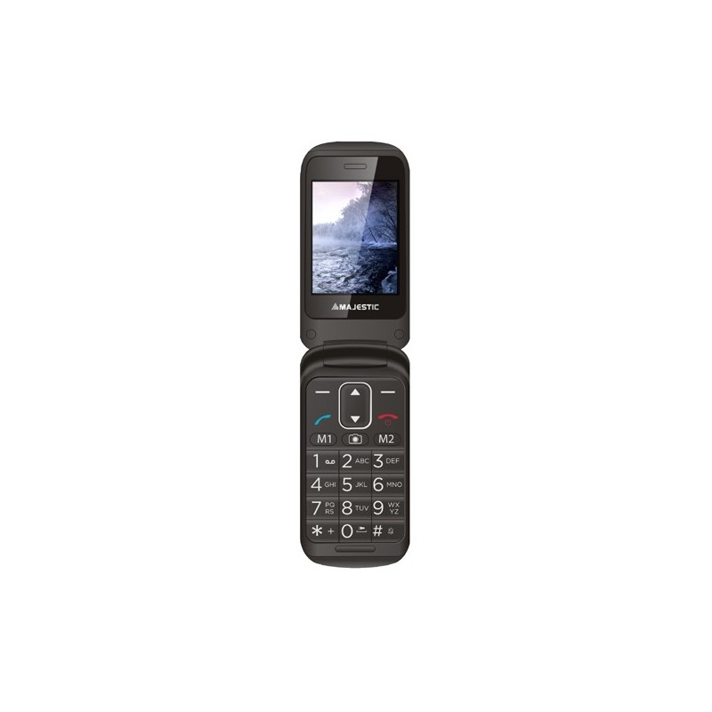 New Majestic Sileno 50R Flip 6.1 cm (2.4") 90 g Black Senior phone