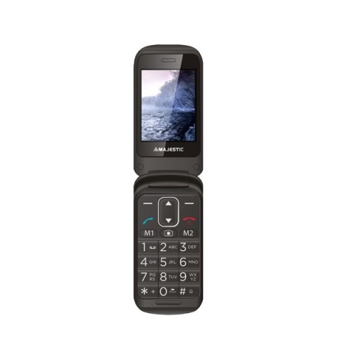 New Majestic Sileno 50R Flip 6,1 cm (2.4") 90 g Nero Telefono per anziani