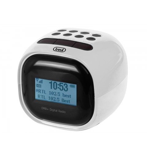 Trevi RC 80D2 DAB Reloj despertador digital Negro, Blanco