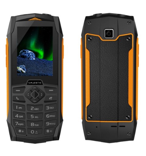 New Majestic Tank 6,1 cm (2.4") 156 g Nero, Arancione Telefono cellulare basico