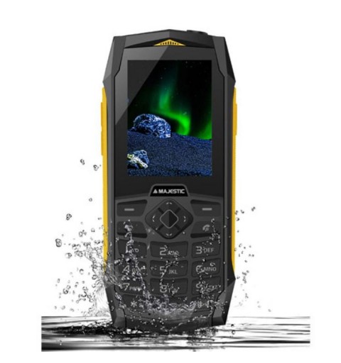 New Majestic Tank 6,1 cm (2.4") 156 g Noir, Orange Téléphone numérique