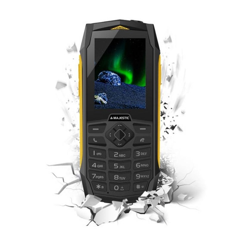 New Majestic Tank 6.1 cm (2.4") 156 g Black, Orange Feature phone