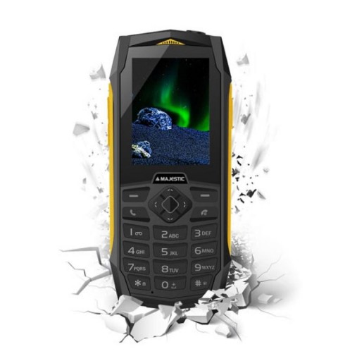 New Majestic Tank 6,1 cm (2.4") 156 g Nero, Arancione Telefono cellulare basico