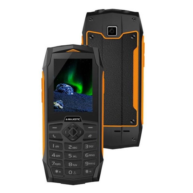 New Majestic Tank 6,1 cm (2.4") 156 g Negro, Naranja Característica del teléfono