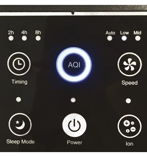 Argoclima Pury 20 m² 60 dB 35 W Schwarz, Weiß