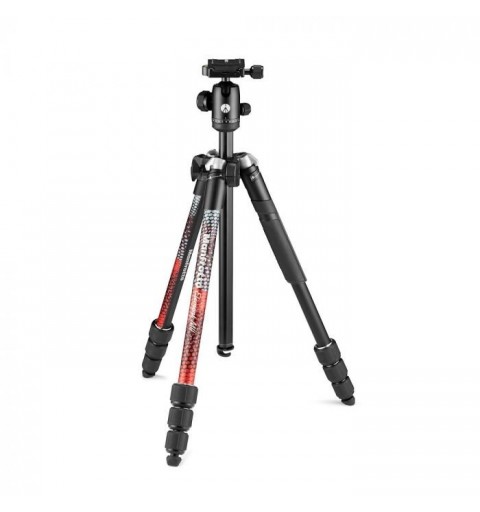 Manfrotto Element MII treppiede Fotocamere digitali film 3 gamba gambe Nero, Rosso