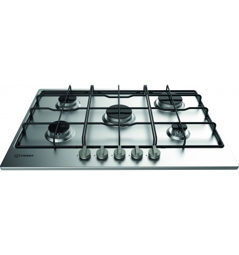 Indesit THP 752 IX I hob Stainless steel Built-in 73 cm Gas 5 zone(s)