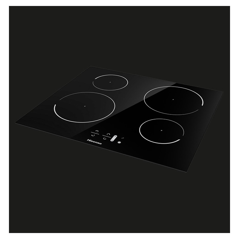 Hisense I6421C plaque Noir Intégré (placement) 60 cm Plaque sans zone à induction 4 zone(s)