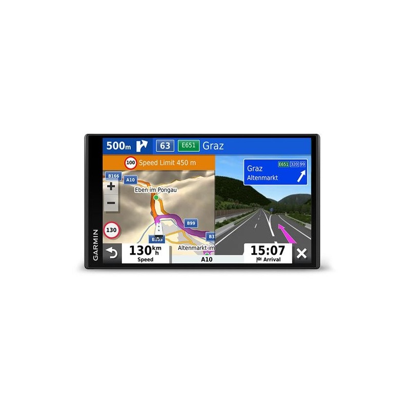 Garmin Camper 780 navegador De mano 17,6 cm (6.95") TFT Pantalla táctil 239,6 g Negro