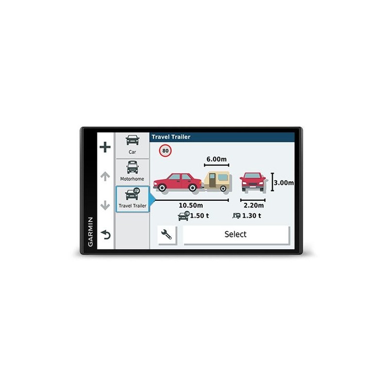 Garmin Camper 780 navigatore Portatile 17,6 cm (6.95") TFT Touch screen 239,6 g Nero