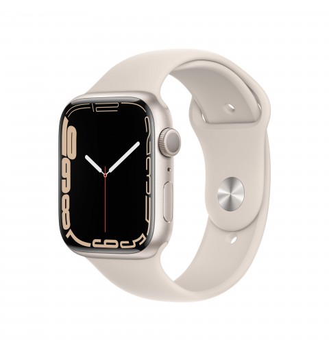 Apple Watch Series 7 GPS, 45mm Cassa in Alluminio Galassia con Cinturino Sport Galassia