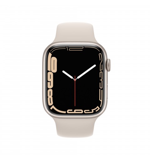 Apple Watch Series 7 GPS, 45mm Cassa in Alluminio Galassia con Cinturino Sport Galassia