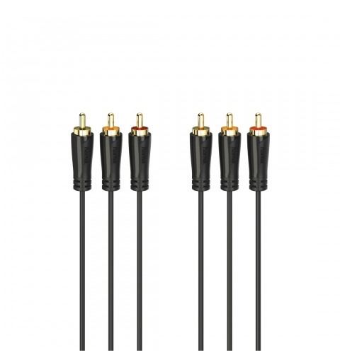 Hama 00205150 Audio-Kabel 1,5 m 3 x RCA Schwarz