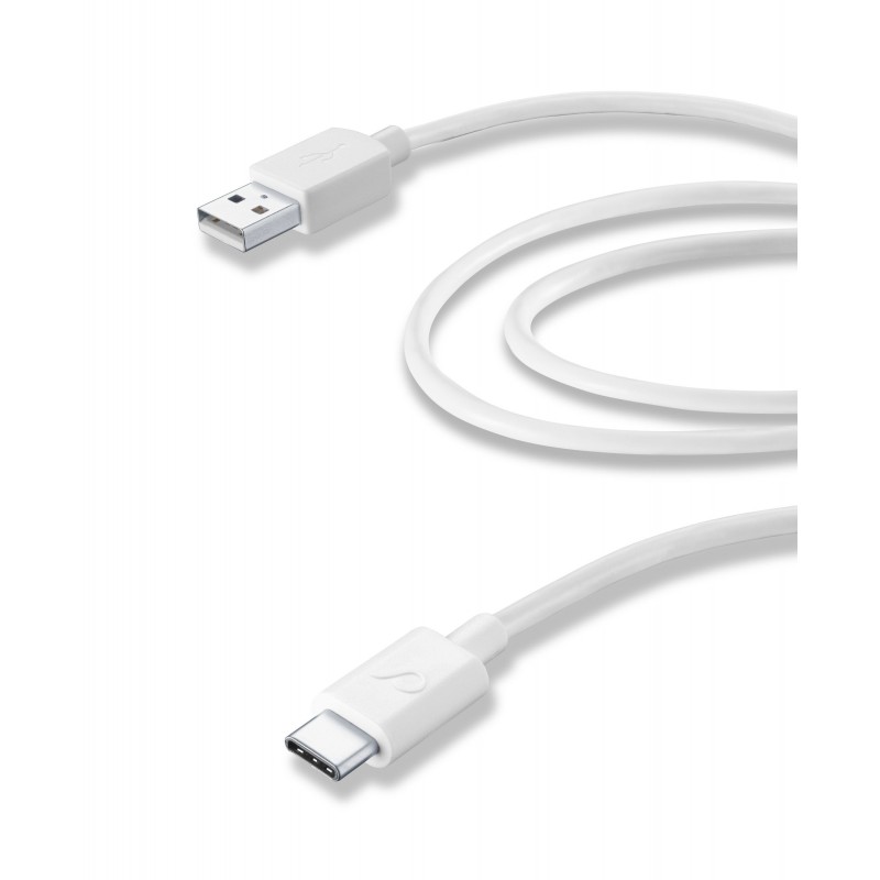 Cellularline USBDATACUSBC2TW cable USB 2 m USB 3.2 Gen 1 (3.1 Gen 1) USB A USB C Blanco