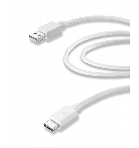 Cellularline USBDATACUSBC2TW câble USB 2 m USB 3.2 Gen 1 (3.1 Gen 1) USB A USB C Blanc
