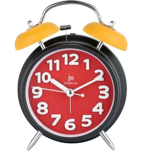 Lowell Justaminute JA7060-N orologio da tavolo Orologio da tavolo in quarzo Rotondo Nero, Rosso