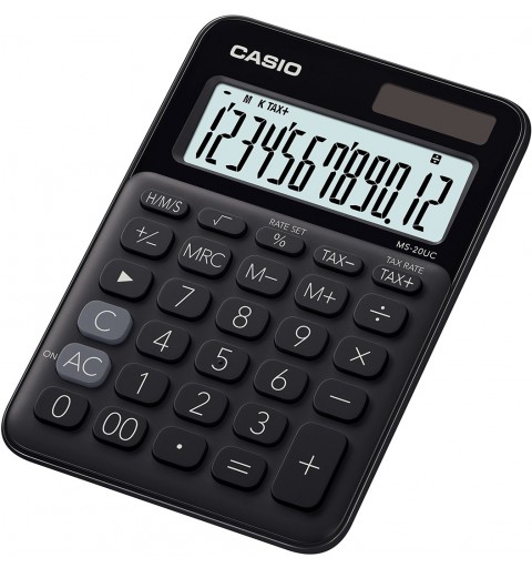 Casio MS-20UC-BK Taschenrechner Desktop Einfacher Taschenrechner Schwarz