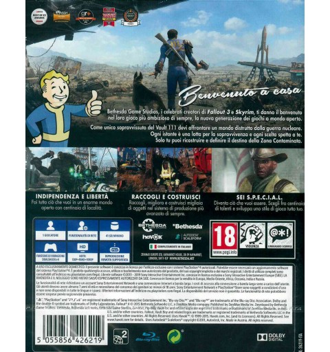 Bethesda Fallout 4 PS Hits Estándar Italiano PlayStation 4