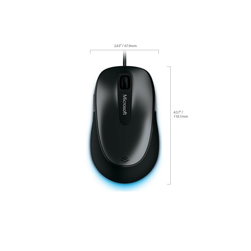 Microsoft Comfort 4500 mouse Ambidextrous USB Type-A BlueTrack 1000 DPI