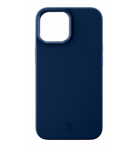 Cellularline Sensation - iPhone 13 Custodia in silicone soft touch con tecnologia antibatterica Microban integrata Blu