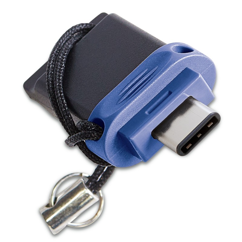 Verbatim Dual - Unidad USB 3.0 de 64 GB - USB-C USB-A - Azul