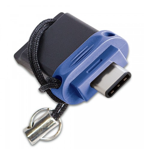 Verbatim Dual - Memoria USB 3.0 da 64 GB - USB-C USB-A - Blu